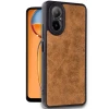 Realme 12 Lite Kılıf Aras Deri Kapak - Taba