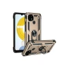 Realme C21 Kılıf Sofya Yüzüklü Silikon Kapak - Gold