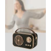 Retro Tarz Kablosuz Radyo – Bluetooth, USB ve TF Kart Girişli