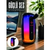 RGB Işıklı Bluetooth Hoparlör Güçlü Ses Type-C Şarjlı Taşınabilir Kablosuz Speaker