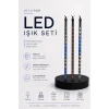 RGB LED Dış Ve İç Mekan Süsleme Işığı 10 Çubuklu Şerit