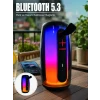 RGB LED Taşınabilir Bluetooth Speaker Güçlü Bas Ses Type-C Şarj Girişli