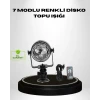 Ritme Duyarlı LED Disko Topu – Renkli Işık Gösterili Parti Lambası