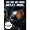 Şarjlı Wave Sensörlü LED Kafa Feneri Outdoor Kullanım Yeni Nesil