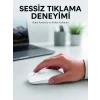 Şarjlı Wireless Mouse Bluetooth Çift Modlu Sessiz Yüksek Hassasiyetli Fare