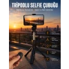 Selfie Çubuğu Tripod Kumandalı Telefon Tutucu Siyah
