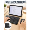 SIM Kartlı Android Tablet Bluetooth Klavye Kablosuz Mouse Geniş Ekran ve Taşınabilir Kullanım Seti