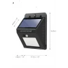 Solar Güneş Enerji Panelli Sensörlü Lamba Enerji Tasarruflu