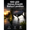 Solar Sensörlü Duvar Lambası Bahçe Lambası Parlak Beyaz Işık Suya Dayanıklı