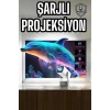 Taşınabilir Sinema Oyun Projektörü Akıllı Projeksiyon Android 11 Yeni Nesil