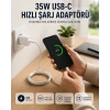 Type-C to C Kablolu 35W Hızlı Şarj Başlığı Set