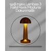 USB Şarjlı Dokunmatik LED Masa Lambası – 3 Renk Modu & Dimmer