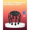 USB Şarjlı Kafa Masaj Aleti 3 Modlu 8 Başlıklı Stres Giderici