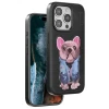 Venco Apple iPhone 15 Pro Max Cute Desenli Kapak - Siyah