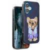 Venco Apple iPhone 16 Cute Desenli Kapak - Lacivert