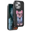 Venco Apple iPhone 16 Pro Max Cute Desenli Kapak - Siyah