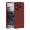 Xiaomi Redmi Note 14 4G Kılıf First Silikon - Bordo