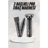 Yüksek Performanslı 3 Başlıklı Profesyonel Şarjlı Islak ve Kuru Kullanıma Uygun