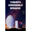 Yumurta Şeklinde Su Dalgalı Bluetooth Speaker Lamba Renkli Şarjlı Yeni Nesil