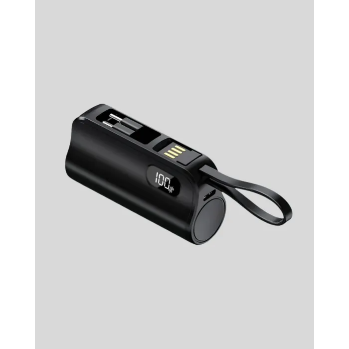 2000mAh Mini Powerbank Dahili Konektörlü PD 20W