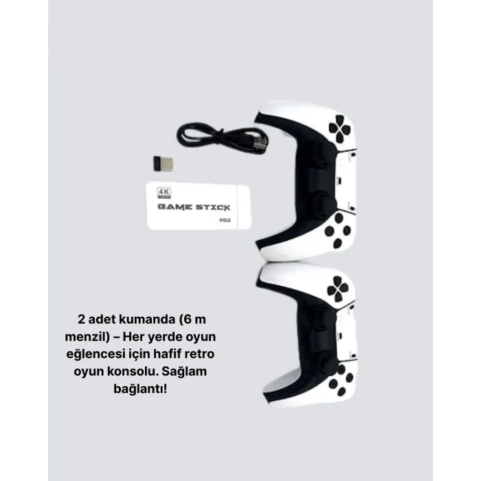 3D ve 4K Görüntü Kaliteli Çok Oyunculu Retro Oyun Konsolu