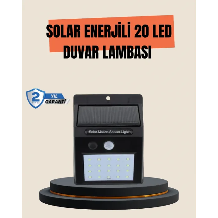 4 Modlu Solar LED Bahçe ve Garaj Lambası
