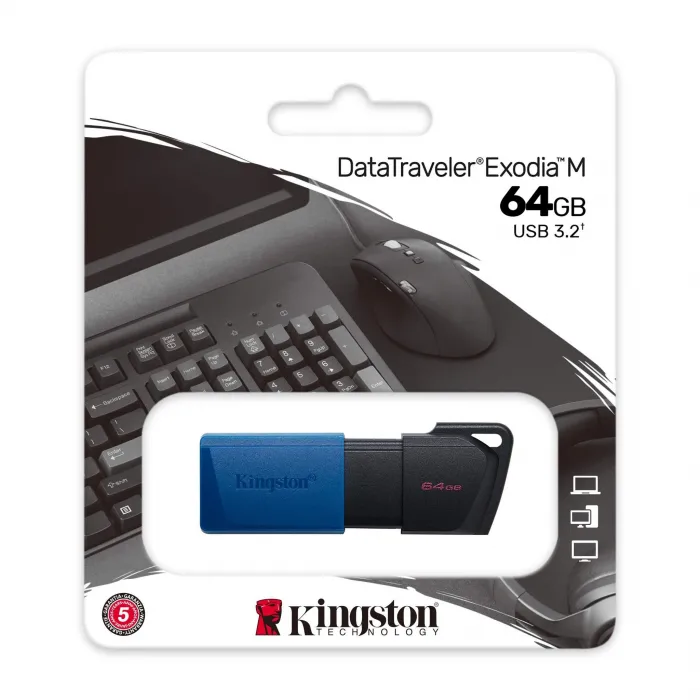 64 GB KINGSTON EXODIA M USB BELLEK 3.2 DT DTXM/64GB