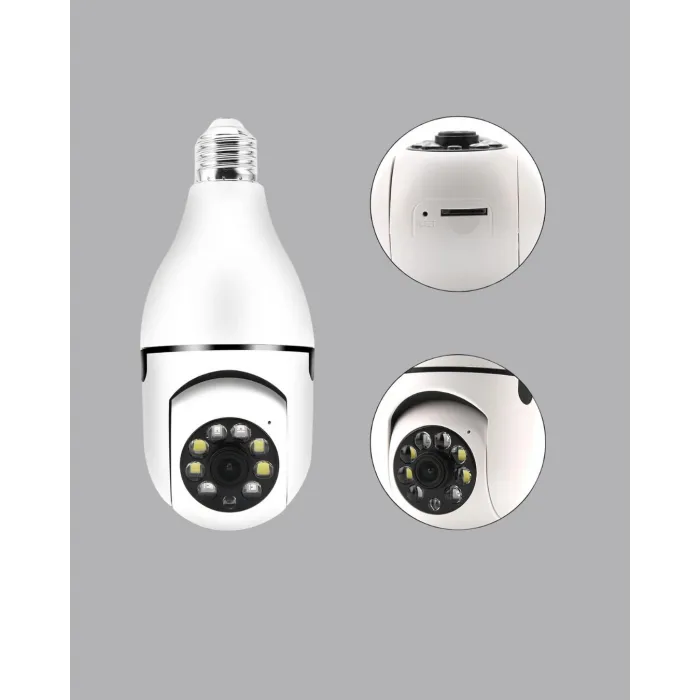 Akıllı Duy Kamera Gece Görüşlü ve Hareket Algılama Sensörlü