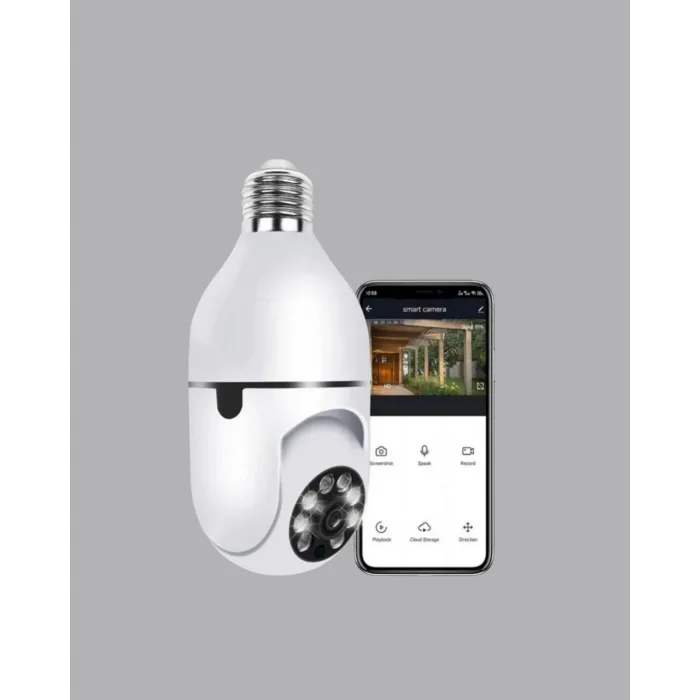 Akıllı Duy Kamera Gece Görüşlü ve Hareket Algılama Sensörlü