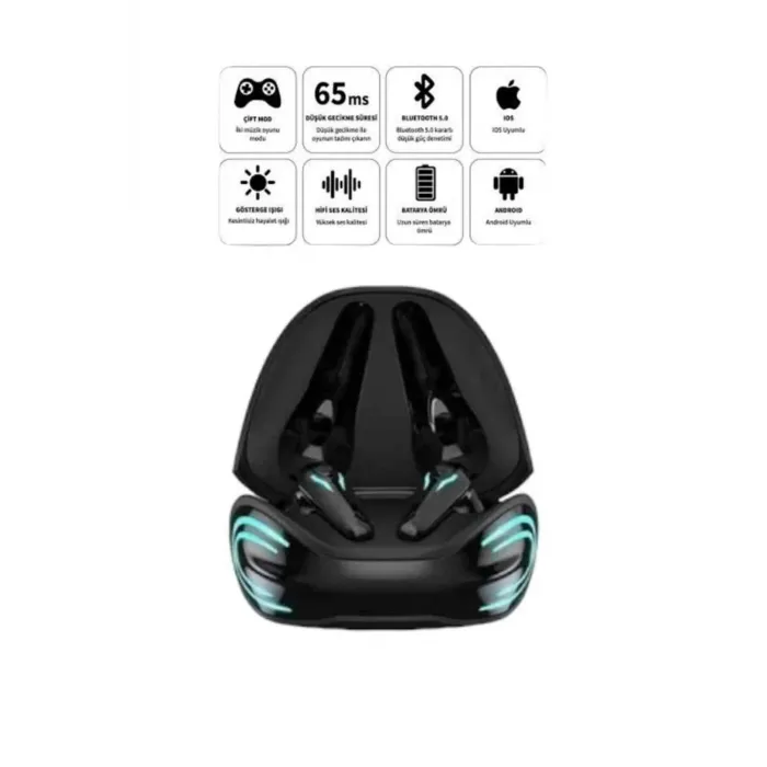 Android ve İOS Uyumlu Bluetooth Kulaklık Gaming Kulaklık Mini