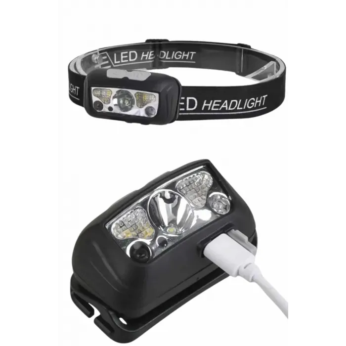 Ayarlanabilir Kafa Lambası Type-C Şarjlı Kompakt Kamp Lambası