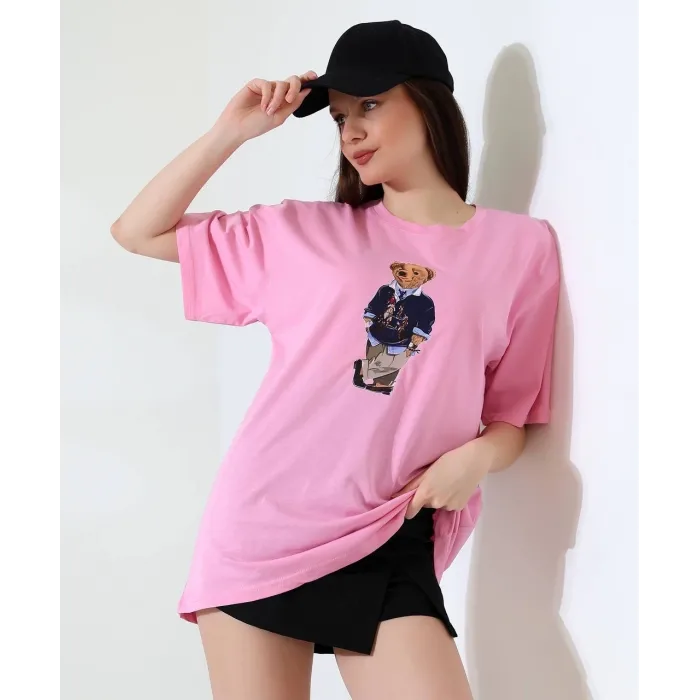 Ayıcıklı oversize tişört