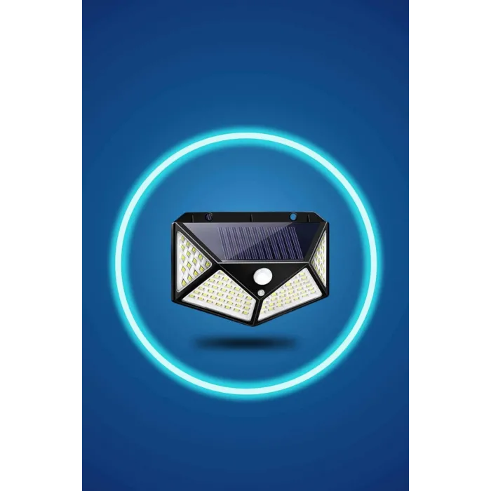 Bahçe Lambası Bahçe Aydınlatma Sensörlü Suya Dayanıklı 100 Led