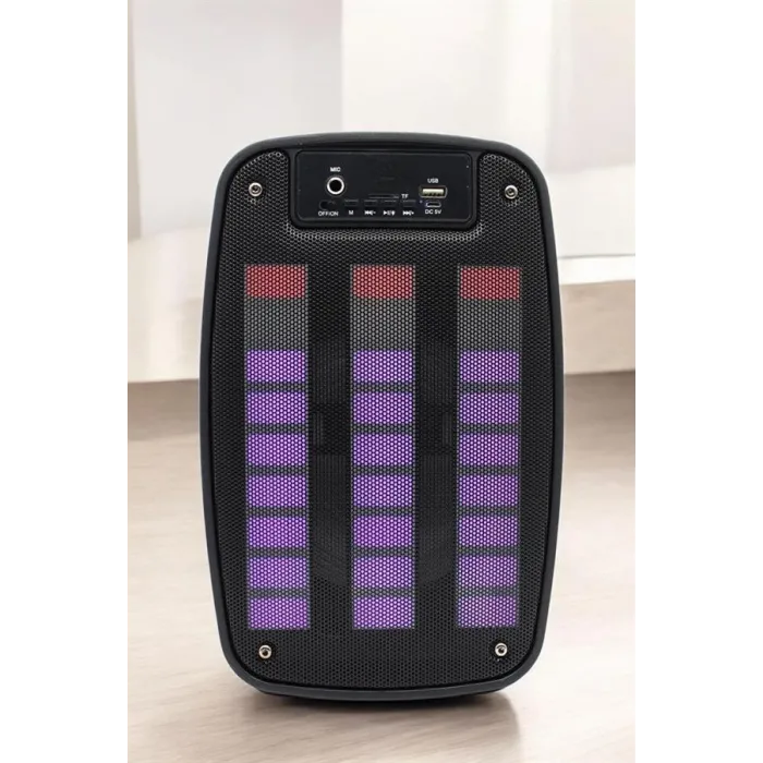 Bluetooth Hoparlör Mikrofonlu Speaker Taşınabilir Şarjlı