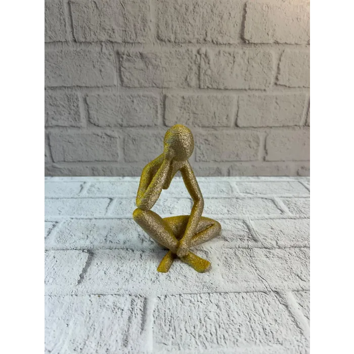 DEKORATİF İNSAN FİGÜRÜ SARI