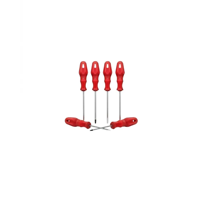 Düz ve Yıldız Başlıklı 7li Tornavida Seti Ergonomik Tutma