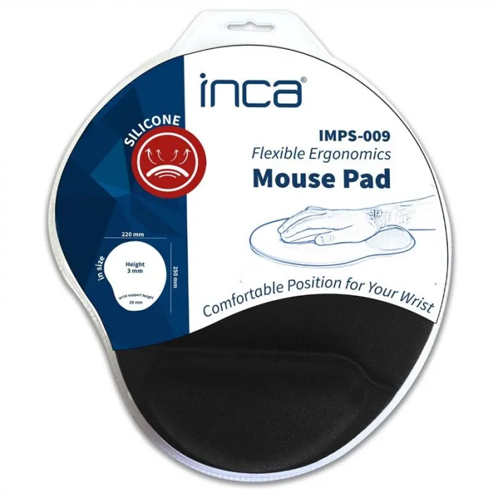 INCA IMPS-009 BILEK DESTEKLI SILIKON MOUSE PAD