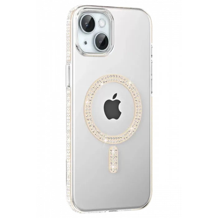 Joko Apple iPhone 14 Move Taşlı Magsafe Kapak - Pembe