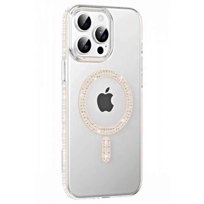 Joko Apple iPhone 14 Pro Max Move Taşlı Magsafe Kapak - Pembe