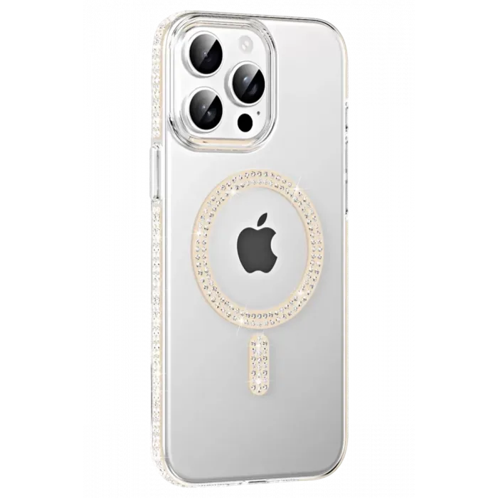 Joko Apple iPhone 15 Pro Max Move Taşlı Magsafe Kapak - Pembe