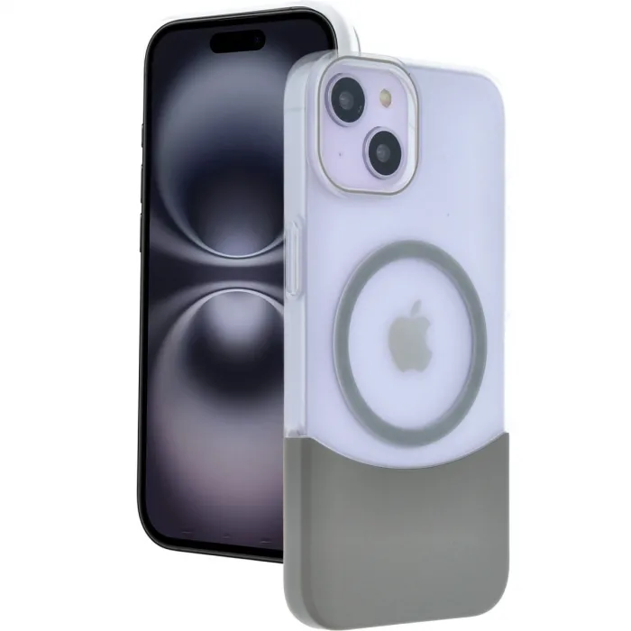 Joko Apple iPhone 15 Velar Magsafe Kapak - Natural Grey