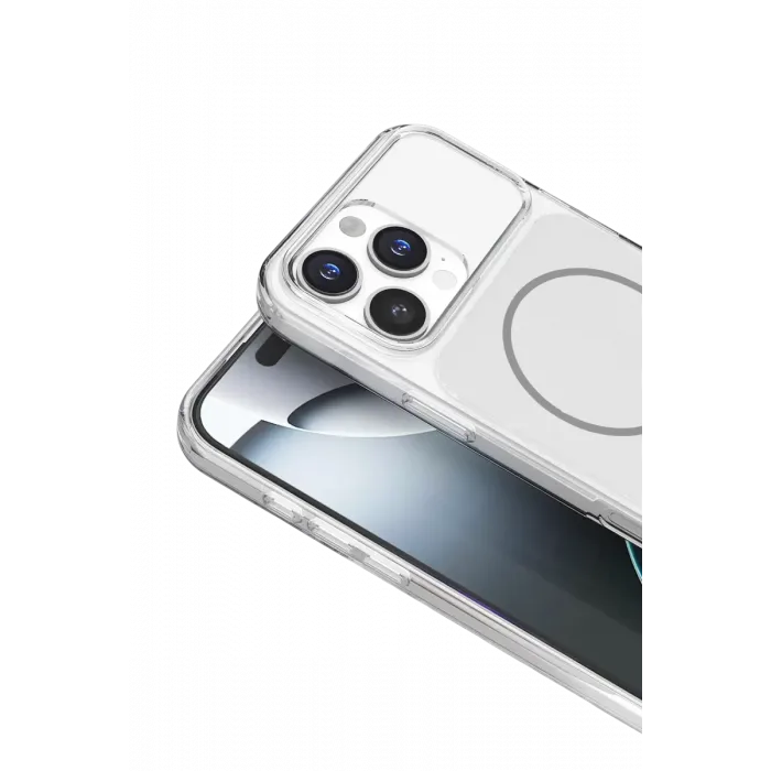 Joko Apple iPhone 16 Pro Max Bruma Magsafe Kapak - Gümüş