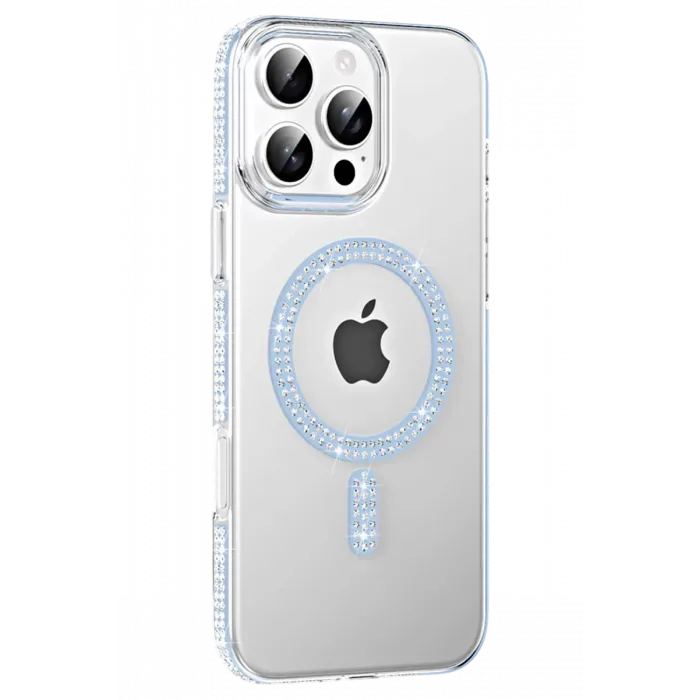 Joko Apple iPhone 16 Pro Max Move Taşlı Magsafe Kapak - Mavi