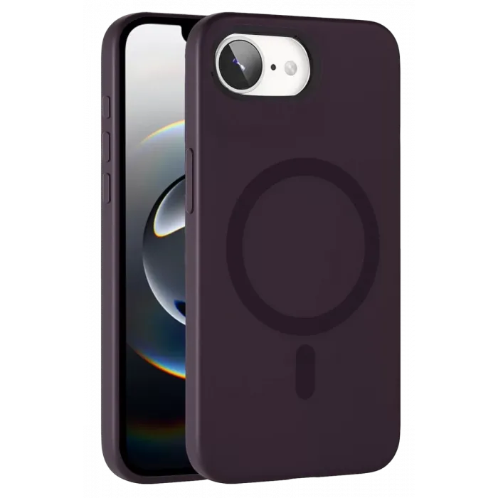 Joko Apple iPhone 16E Tuna PC Slim Magsafe Kapak - Derin Mor