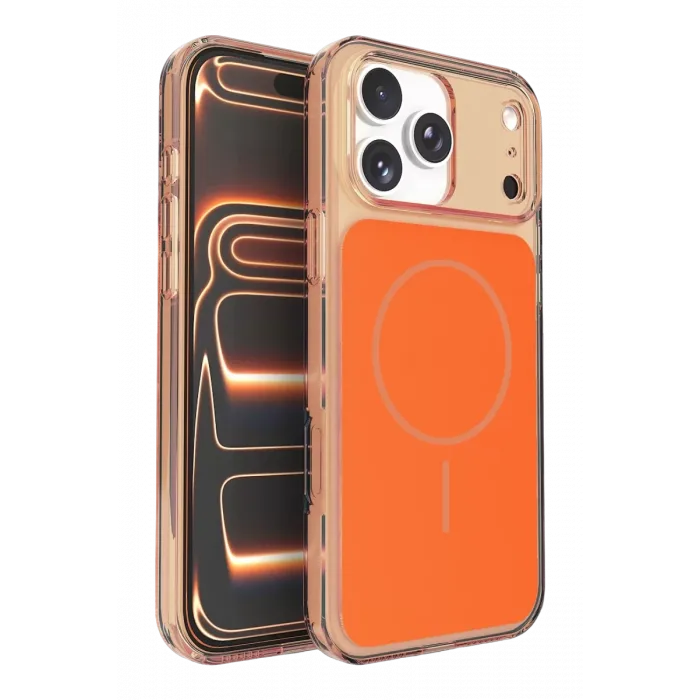 Joko Apple iPhone 17 Pro Max Bruma Magsafe Kapak - Turuncu