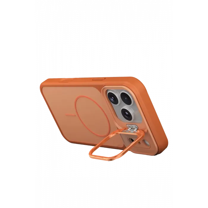 Joko Apple iPhone 17 Pro Max Pale Magsafe Standlı Kapak - Turuncu