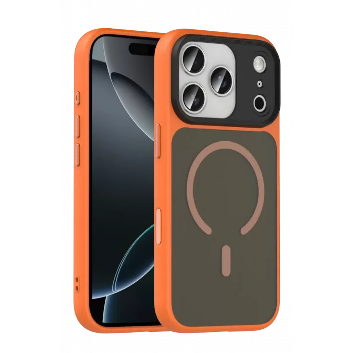 Joko Apple iPhone 17 Pro Megane Magsafe Kapak - Turuncu