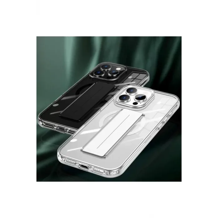 Joko iPhone 14 Pro Max Kılıf Alfa Magsafe Standlı Kapak - Şeffaf