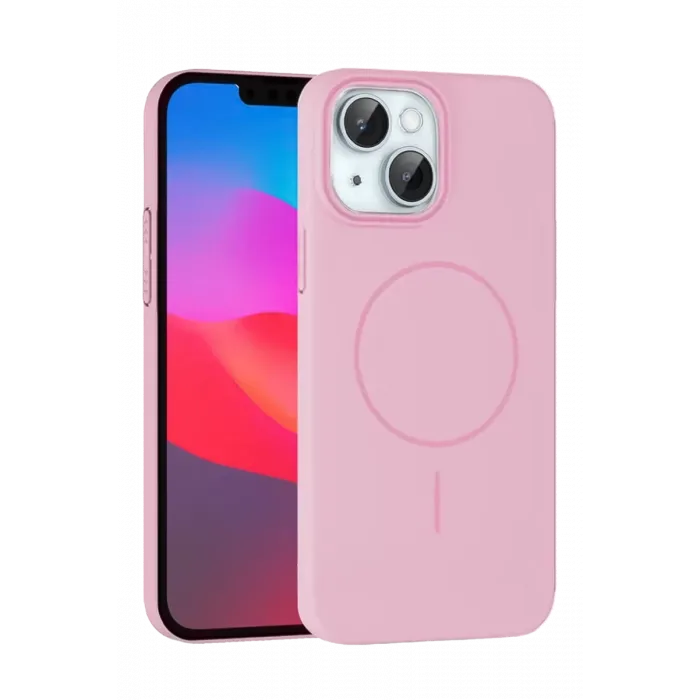 Joko iPhone 15 Plus Broş Magsafe Kapak - Pembe