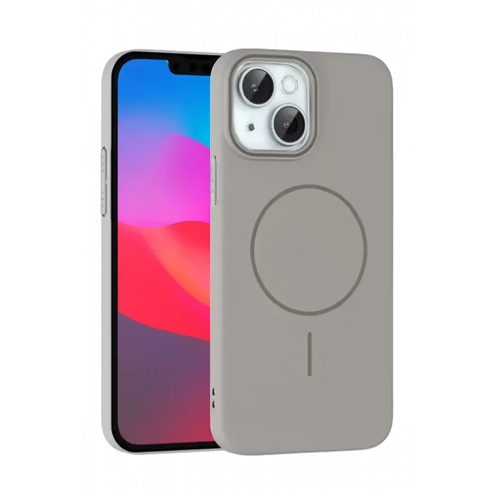 Joko iPhone 15 Plus Broş Magsafe Kapak - Titan Gri
